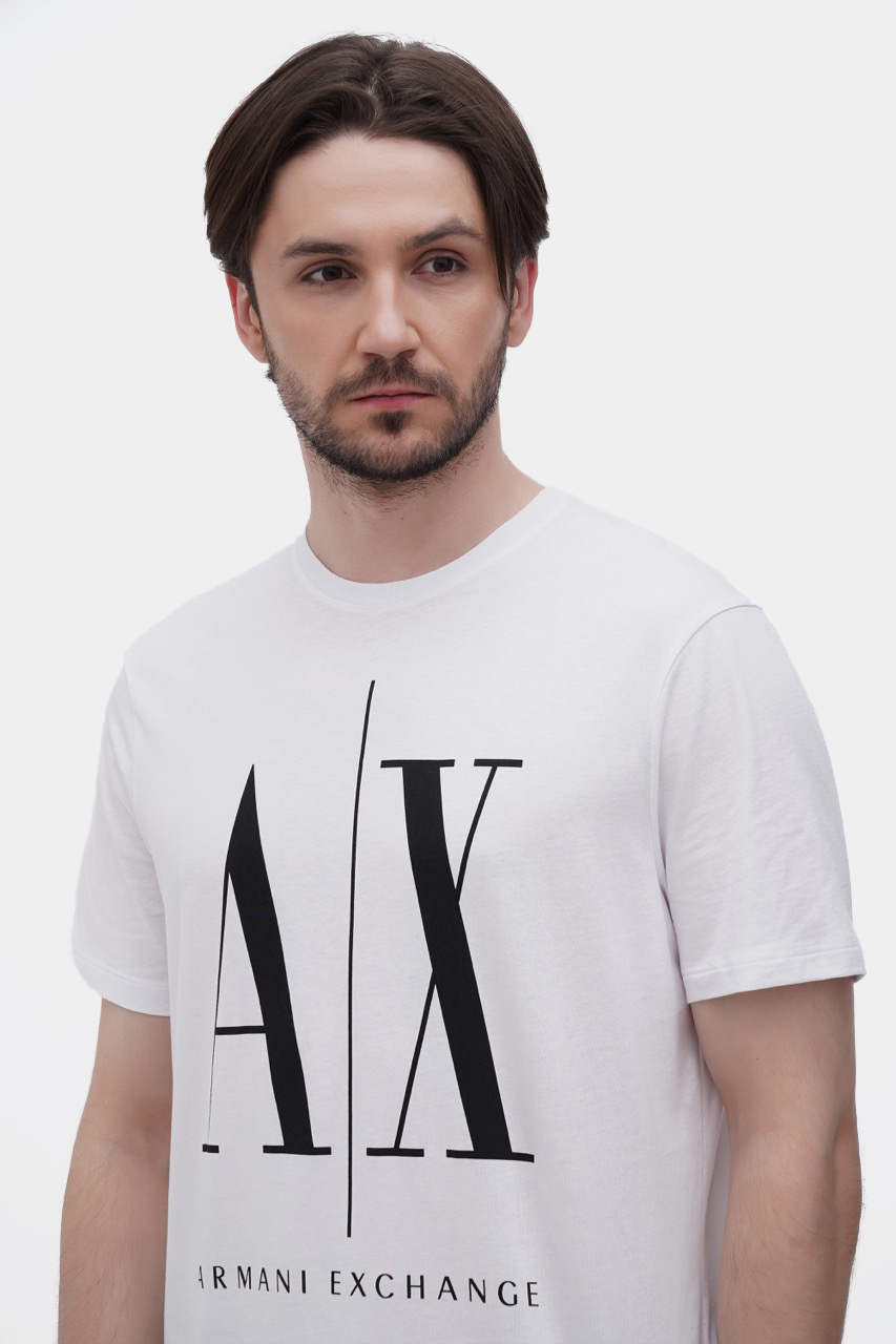 Белая футболка Armani Exchange